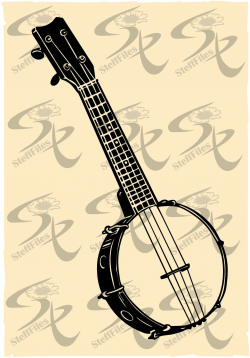 Vector BANJO MUSICAL INSTRUMENT,art, clipart,svg,dxf,ai,png,  eps,jpg,Signature,Silhouette,music,Download files, Digital, graphical