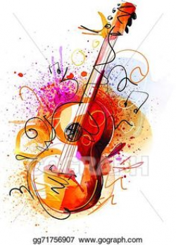 Banjo Guitar Art Print Abstract Watercolor by 1GalleryAbove | Guitar ...