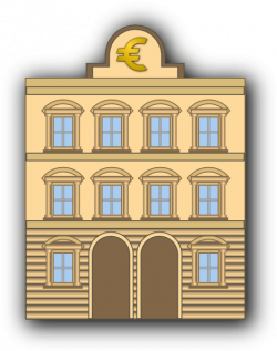 Bank Building With Euro Sign Clip Art at Clker.com - vector clip art ...