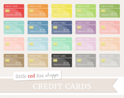 Credit Card Clipart, Debit Bank Card Clip Art Money Shopping Icon ...