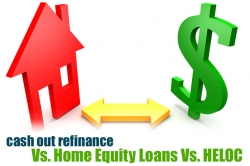 Comparing the Cash Out Refinance to the Home Equity Loan & HELOC
