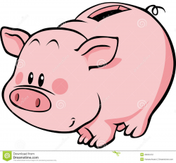 Cartoon Piggy Bank Clipart