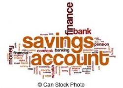 Savings Account Clipart - Letters