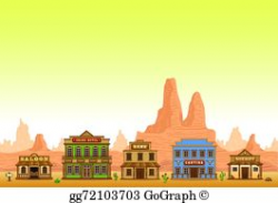 EPS Vector - Wild west bank building. Stock Clipart Illustration ...