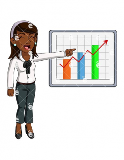 A Black Female Entrepreneur Pointing To A Growth Chart: #accountant ...