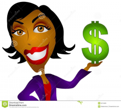 Male Bank Teller Clipart: Grinning