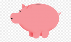 Pig Clipart Bank - Pink Piggy Bank Printable - Png Download ...
