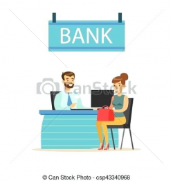 Clip Art Bank Savings Accounts And Interest Deposit Banker ...