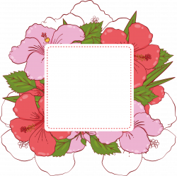 Flower Adobe Illustrator Clip art - Pink summer flower banner box ...