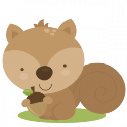 Cute Squirrel SVG cut file for scrapbooking woodland animals clipart ...