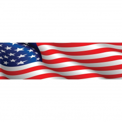 American Flag Clipart Banner - Pencil And In Color American Flag in ...