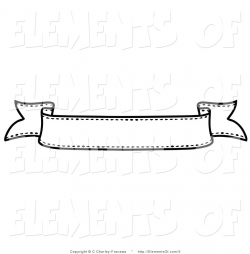 Black And White Banner Clipart