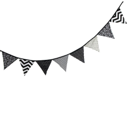 Flag Banner Clipart Black And White | cyberuse