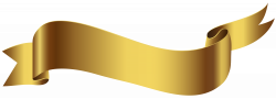 Gold Banner PNG Transparent Image | Gallery Yopriceville - High ...