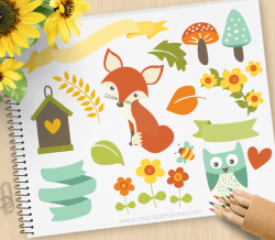 Woodland Whimsy - Premium Vector Clip Art by MyClipArtStore