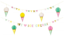 Ice Cream Party Banner | Bridal Shower | Baby | Birthday | Ice cream ...
