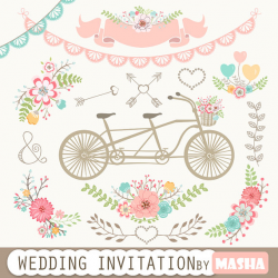 Wedding Invitation Clipart: 