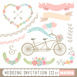Wedding Invitation Clipart III: WEDDING INVITATION