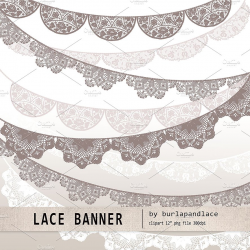 Lace banner ~ Illustrations ~ Creative Market