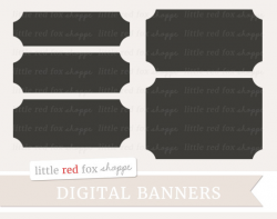 Rectangle Banner Clipart Digital Frame Clip Art Label Shape