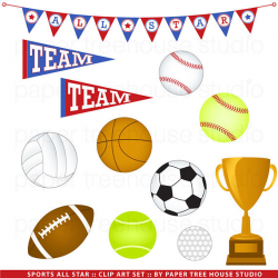 Sport Clip Art. Team Sports Clipart. Soccer Clip Art. Baseball ...