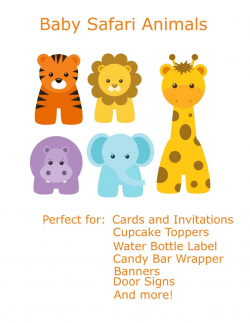 Free Baby Animal Clip Art | Paper Parties: Baby Safari Clip Art ...