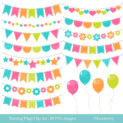 Bunting Banners Clipart BUNTING CLIPART.