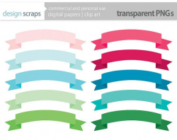 ribbon banner clip art frames labels digital by designscraps | Misc ...
