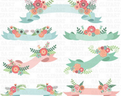 Floral banners: 