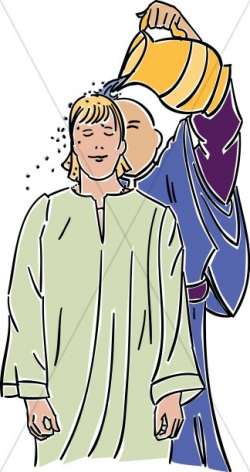 Baptism of Young Man | Baptism Clipart