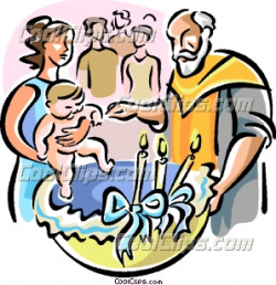 Baby Baptism To Print Clipart