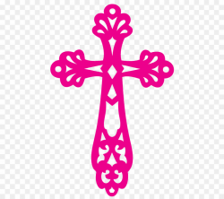 Christian cross Crucifix Baptism Clip art - Pink Cross Cliparts png ...