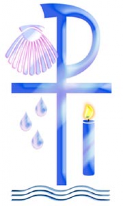 Two Hearts Design Sacrament of Baptism Clipart - Clip Art ...