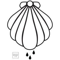 Shell clipart baptismal - Pencil and in color shell clipart baptismal