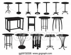 Stock Illustration - A set of bar tables. Clipart Drawing gg59732226 ...