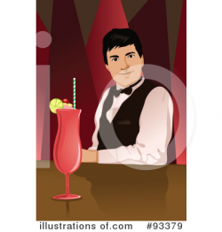 Bartender Clipart #93379 - Illustration by mayawizard101