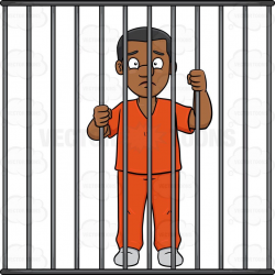 A Black Man Behind Bars | Black man
