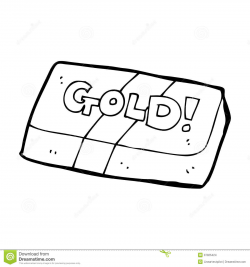 Gold Bars Black And White Clipart