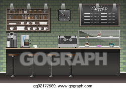 Stock Illustration - Illustration design of coffee shop,coffee bar ...