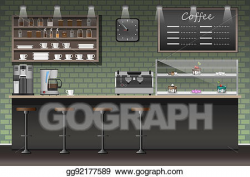 Stock Illustration - Illustration design of coffee shop ...
