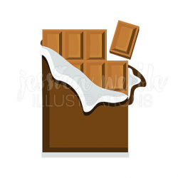 Chocolate Bar Cute Digital Clipart Chocolate Candy Clip art
