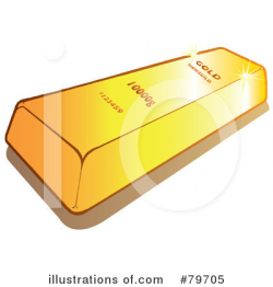 Gold Bar Clipart #79705 - Illustration by Snowy