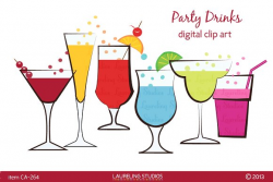 Party drinks clip art ~ Illustrations ~ Creative Market
