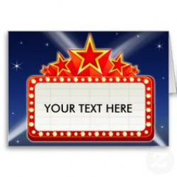 broadway theme signs | Classic Movie Theater Marquee Presentation ...