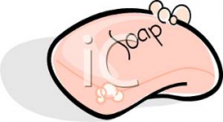 Clipart Image: A Pink Bar of Soap