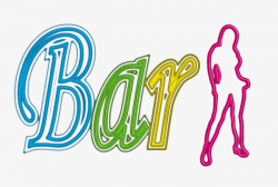 Bar Fluorescent Sign Word, Bar, Color, Fluorescent Light PNG Image ...