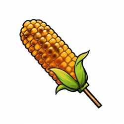 Grilled Corn On The Cob Clipart