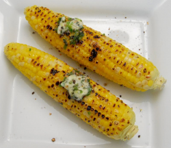 Grilled Corn on the Cob with Roasted Jalapeño Butter - Tailgate Grilling