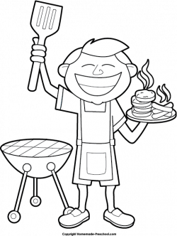 28+ Collection of Bbq Clipart Free Black And White | High quality ...