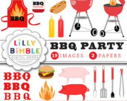 Barbecue clipart | Etsy